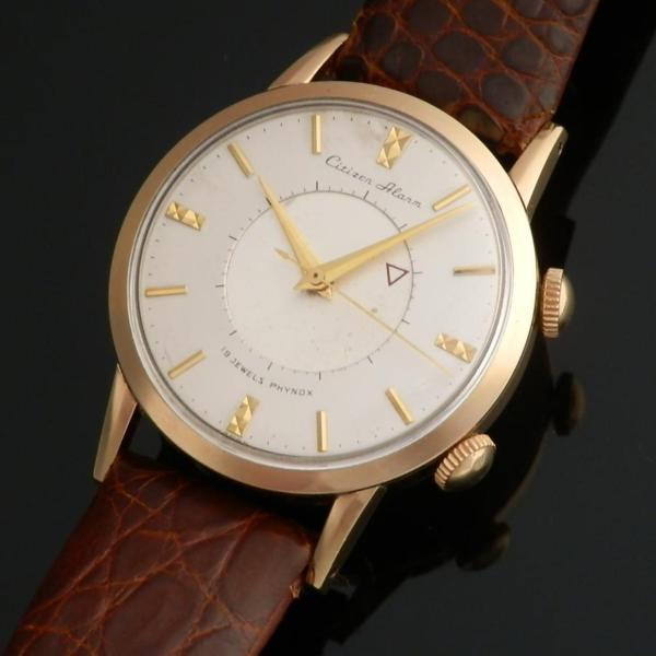 CITIZEN THE FIRST JAPNESE “ALARM” 3ADJ 14K GOLD FILLED CUP 日本初 
