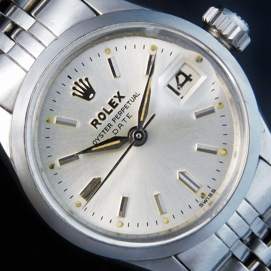 激希少1963年製造立体的紋章ROLEX☆ロレックス オイスターデイト Ref