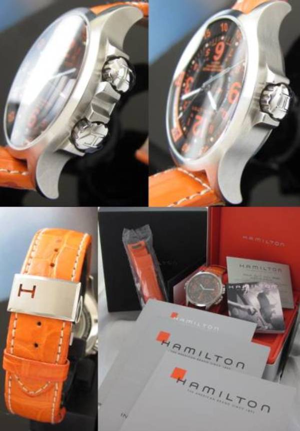 HAMILTON】ハミルトン腕時計カーキ GMT エアレース H776650 - 腕時計