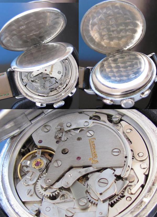 【人気順】EBERHARD　エベラール　クロノグラフ　純銀　復刻　腕時計 エベラール