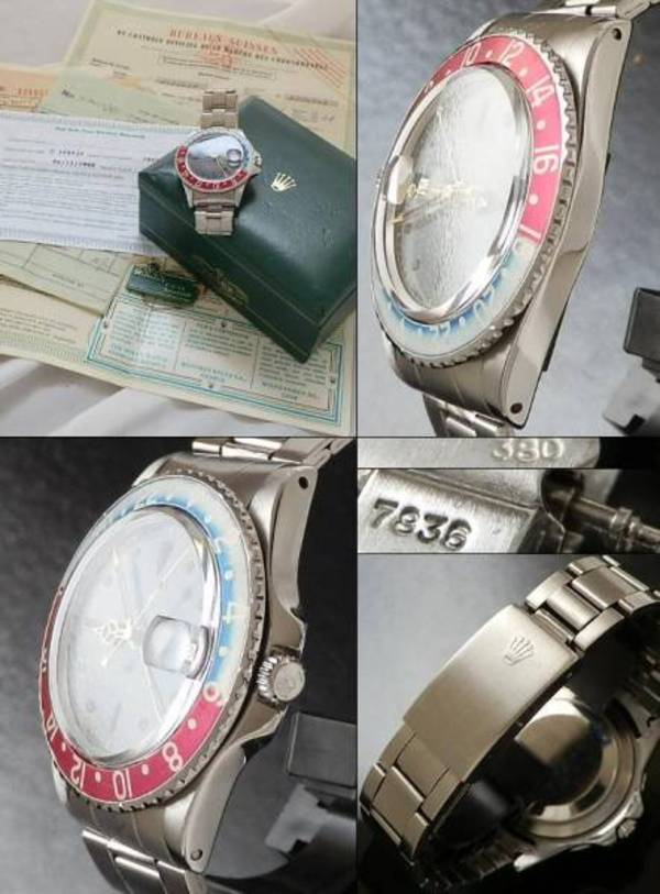 1963年ヒラメ☆ミラー☆ロレックス GMTマスター Ref.1675/Cal.1560☆幻の付属品 |  アンティーク時計の販売・修理・買取【クールオークション】