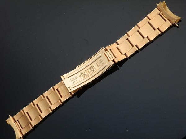 R O L E X 18K Solid Gold “OYSTER RIVET BRACELET” Big Logo Full Links☆18金無垢  “オイスター3連リベット ブレスレット” ビッグロゴ フル駒 Ref.7206/8 ・ FF.45 |  アンティーク時計の販売・修理・買取【クールオークション】