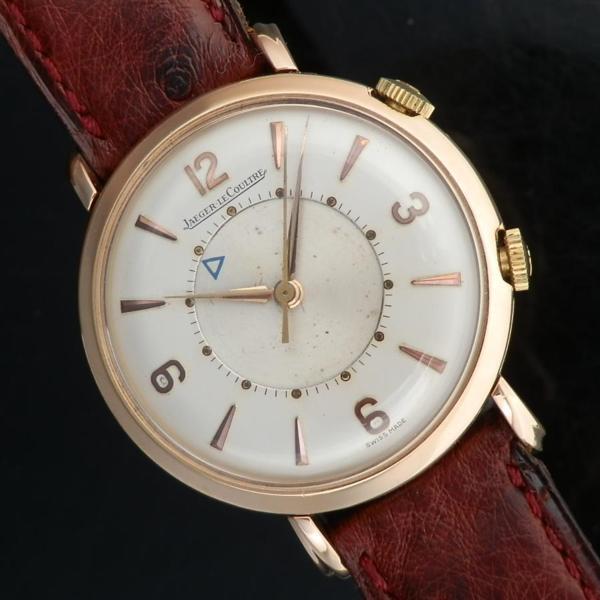 JAEGER LECOULTRE 18K Solid Rose Gold MEMOVOX French Big Case