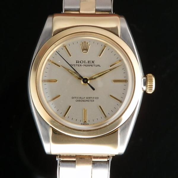 ROLEX 14K SOLID GOLD & STEEL “HOODED BUBBLEBACK” Extetion Bracelet