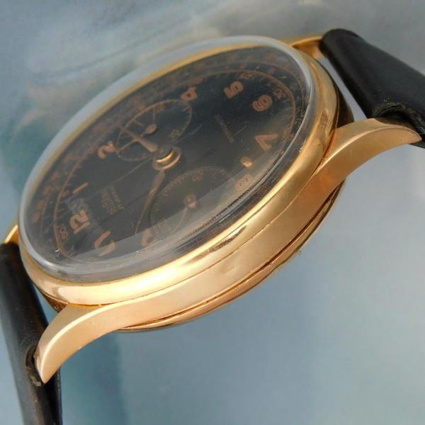 CHRONOGRAPHE SUISSE DELBANA 18K SOLID GOLD “ANTIMAGNATIC” 38mmBIG