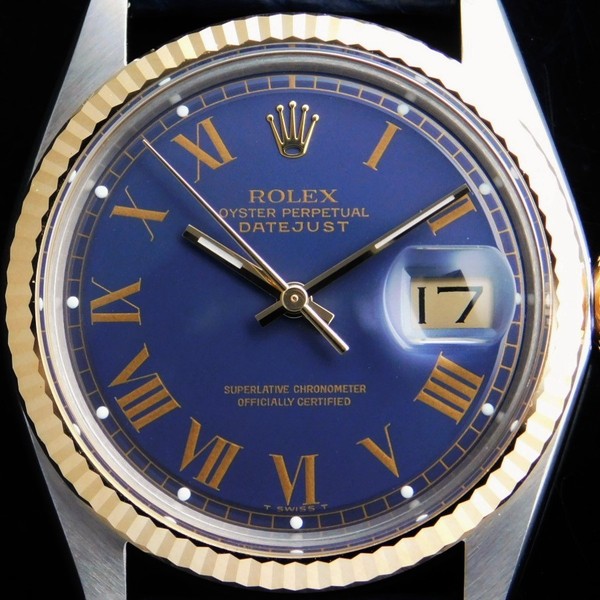 ROLEX OYSTER PERPETUAL DATEJUST Circa 1974 Ref.1601/3 18K SOLID