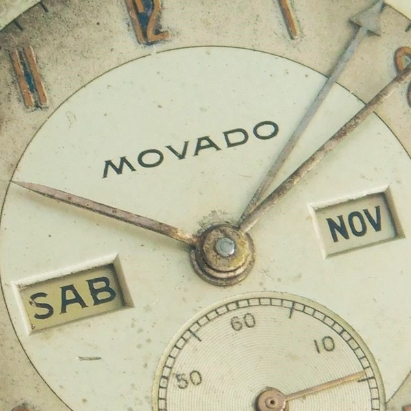 MOVADO Triple Calendar “CALENDERGRAPH” 14K Solid Gold Case – Circle 1940 ✩激希少14金無垢シャンパンゴールド☆トリプルカレンダー☆モバード カレンドグラフ Ref.4820☆伝説キャリバー470☆手巻き1970年代 |  アンティーク時計の販売・修理・買取【クールオークション】