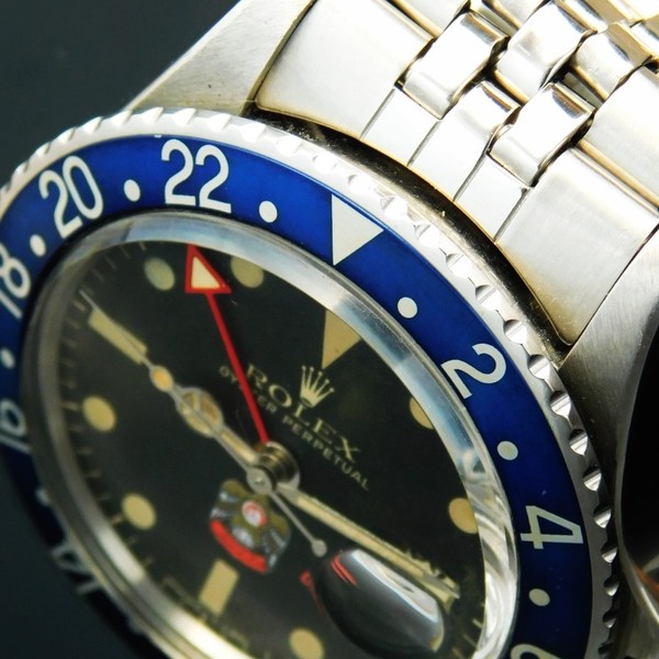 ROLEX Blue-Bezel & Red 24 Hours Hand “BLUEBERRY UAE MILITARY” Red