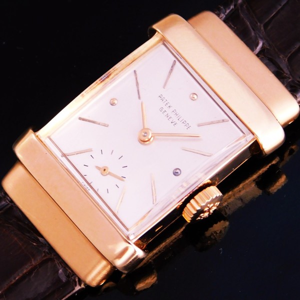 PATEK PHILIPPE 18K Solid Rose Gold Rectangular – TOP HAT – 18K Rose Gold  makers☆激希少1948年アーカイブ付属☆18金無垢ローズゴールド☆パテック フィリップ  トップハットRef.1450☆伝説Cal.9-90☆純正18金無垢ローズ尾錠 | アンティーク時計の販売・修理・買取 ...