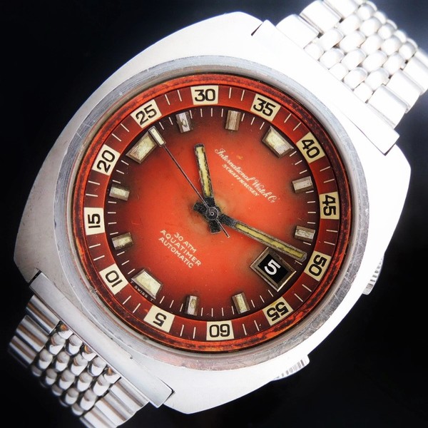 INTERNATIONAL WATCH CO 200m Diver Second Model “AQUATIMER” Red